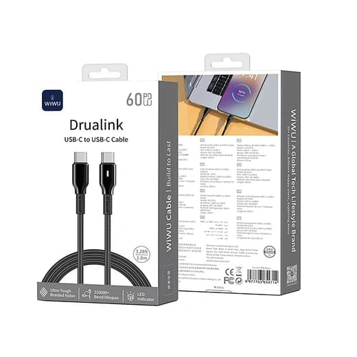 USB-C to USB-C Braided Charging and Data Cable