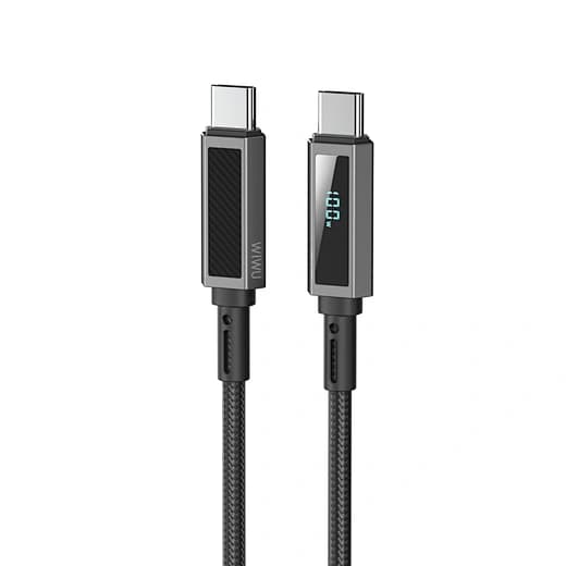 USB-C to USB-C Charging and Data Cable with Digital Display