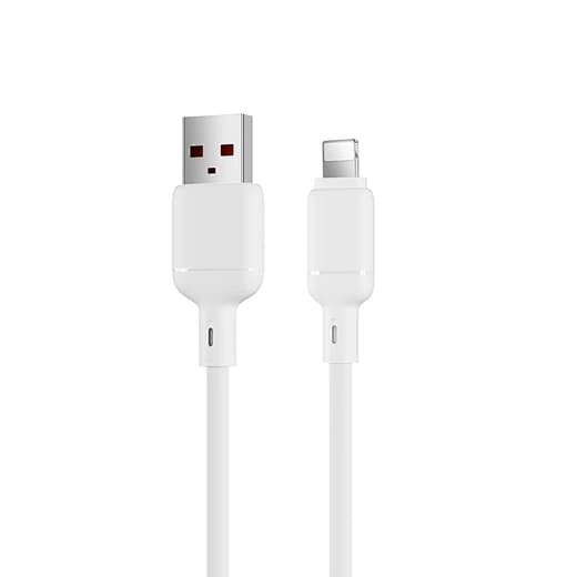 White USB to Lightning Charging Cable