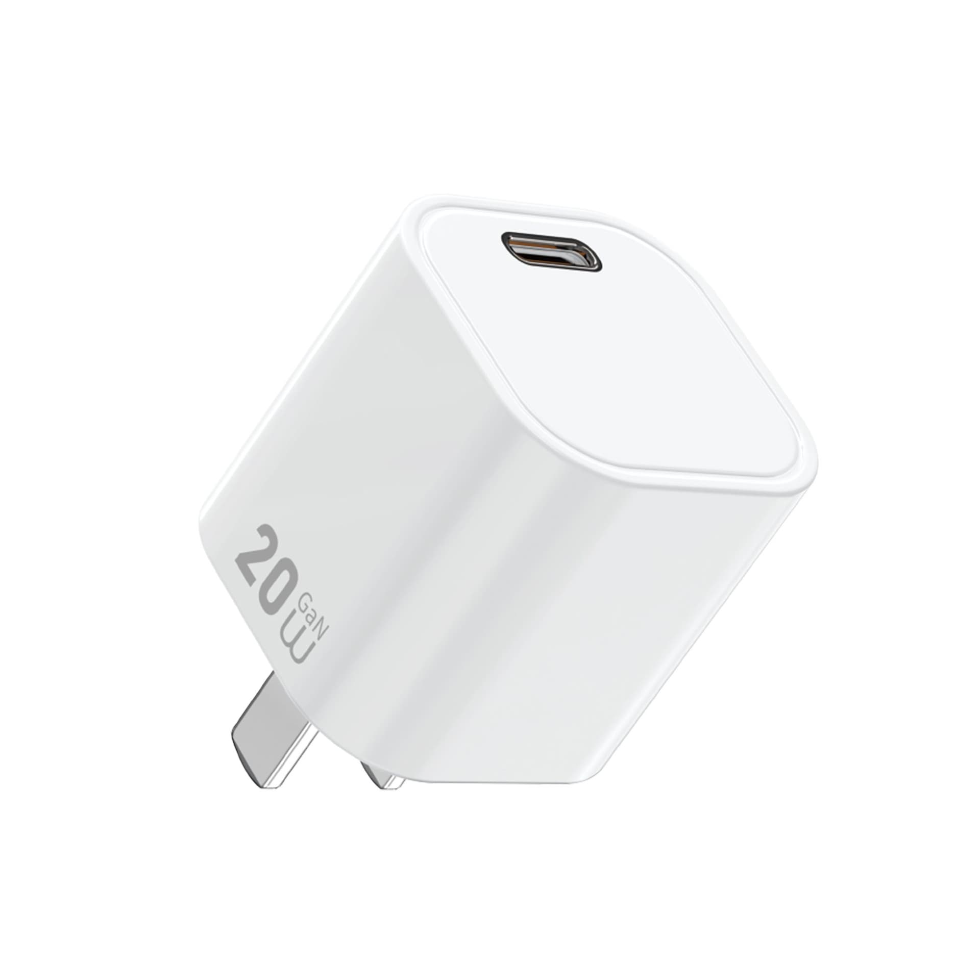 WiWU WI-G014 Cube 20W GaN Fast Charger - White