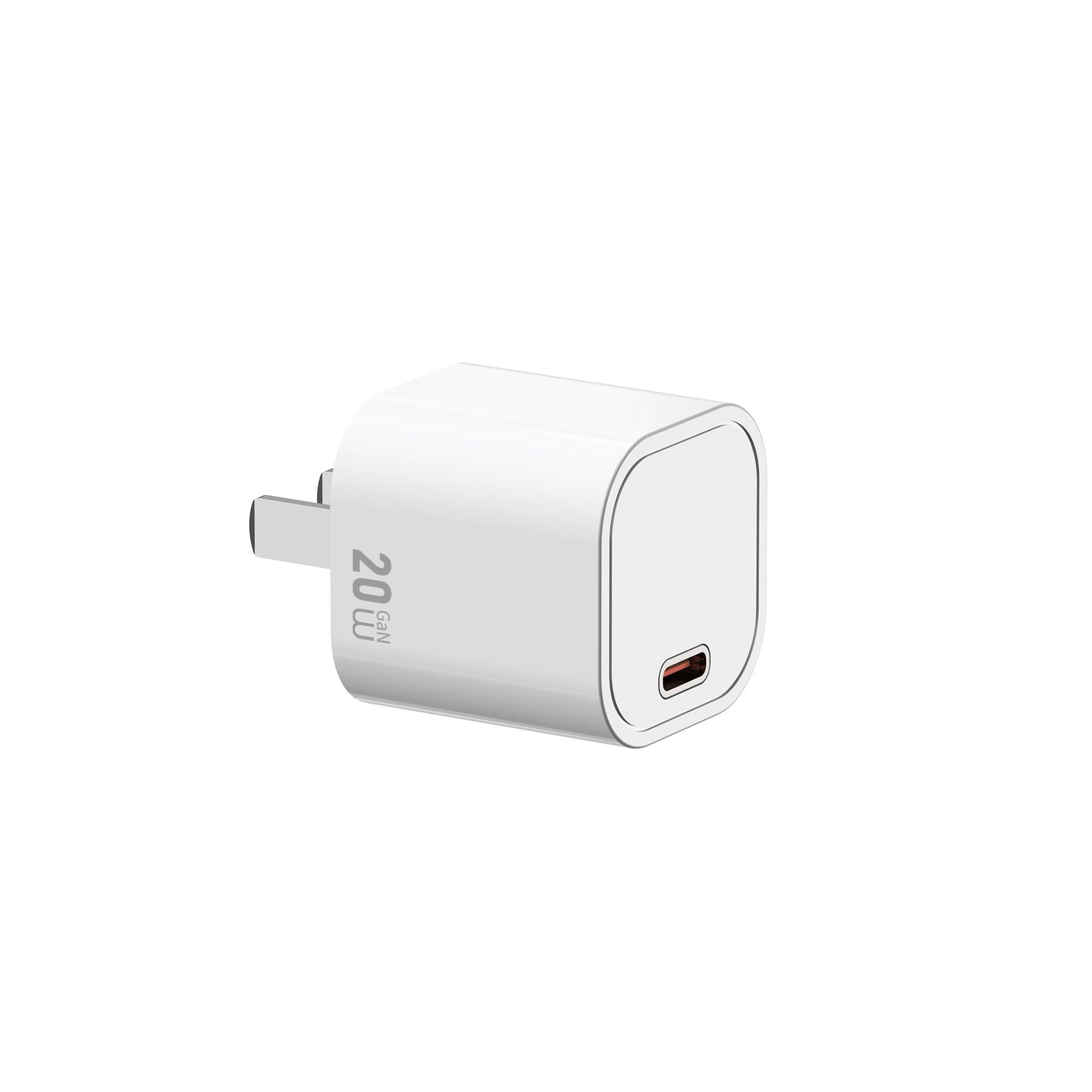 WiWU WI-G014 Cube 20W GaN Fast Charger - White