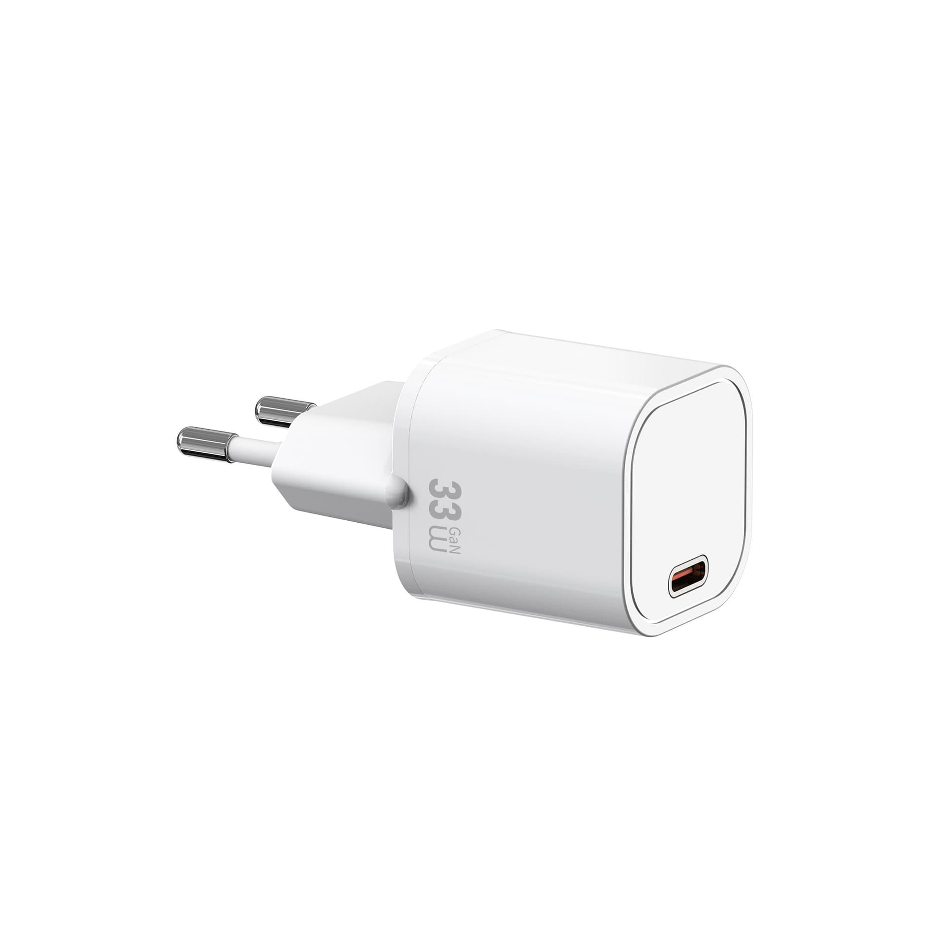 WiWU WI-G015 Cube 33W GaN Fast Charger - White