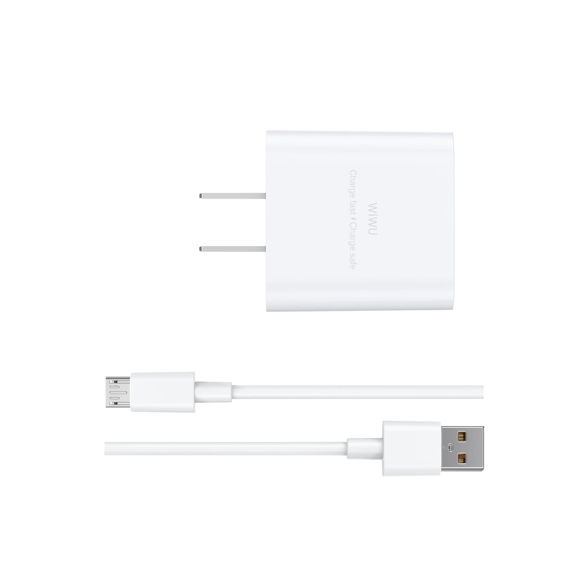 WiWU Fast Charge USB Wall Charger with Micro USB Cable
