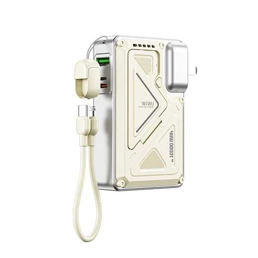 WiWU 10000mAh Portable Power Bank with Wall Charger
