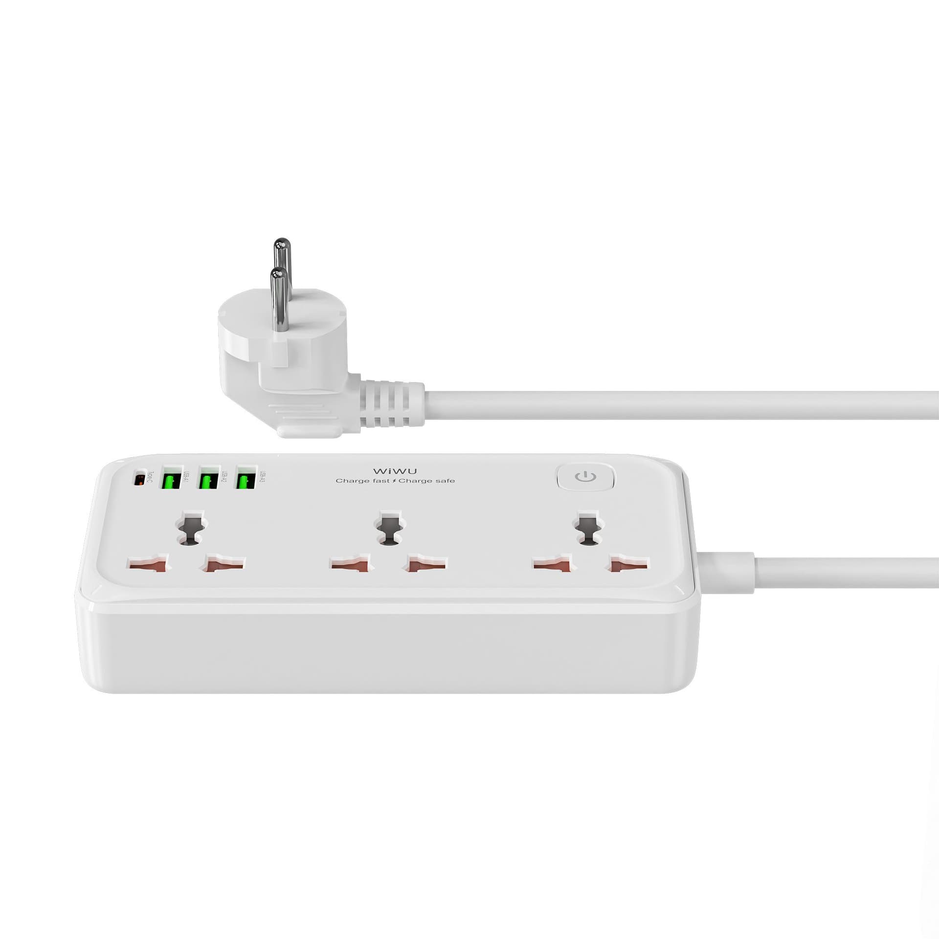 WiWU Multi-Port Power Strip with USB Charging