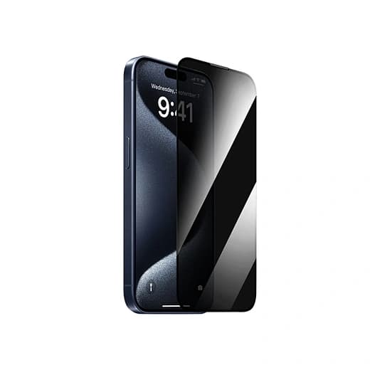 WiWU Wi-SQ009 iPrivacy 360° Anti-Peep Tempered Glass Screen Protector for iPhone 16 Pro 6.3"