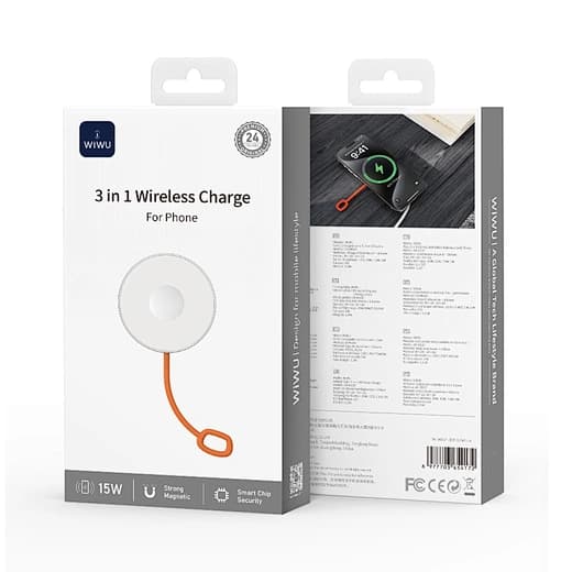 Wireless Charging Pad with USB-C and Micro USB Ports