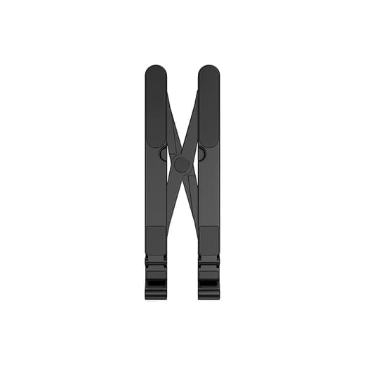 Adjustable Black Plastic Clip Hanger